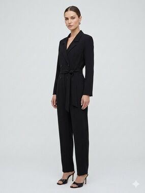 NWT Rare Gaffer and Fluf Black Belted Jumpsuit| Discontinued Style| S